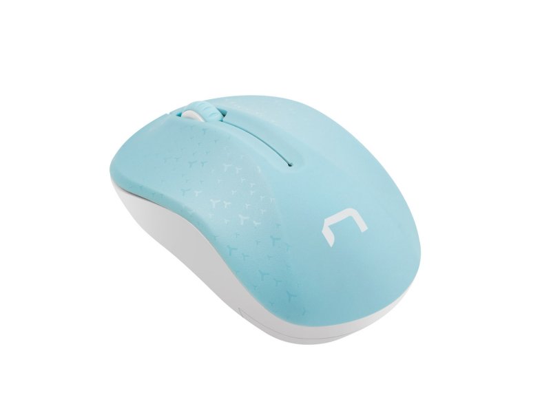 Natec optická myš TOUCAN/ 1600 DPI/ Cestovní/ Optická/ Bezdrátová USB/ Bílá-modrá - obrázek č. 3