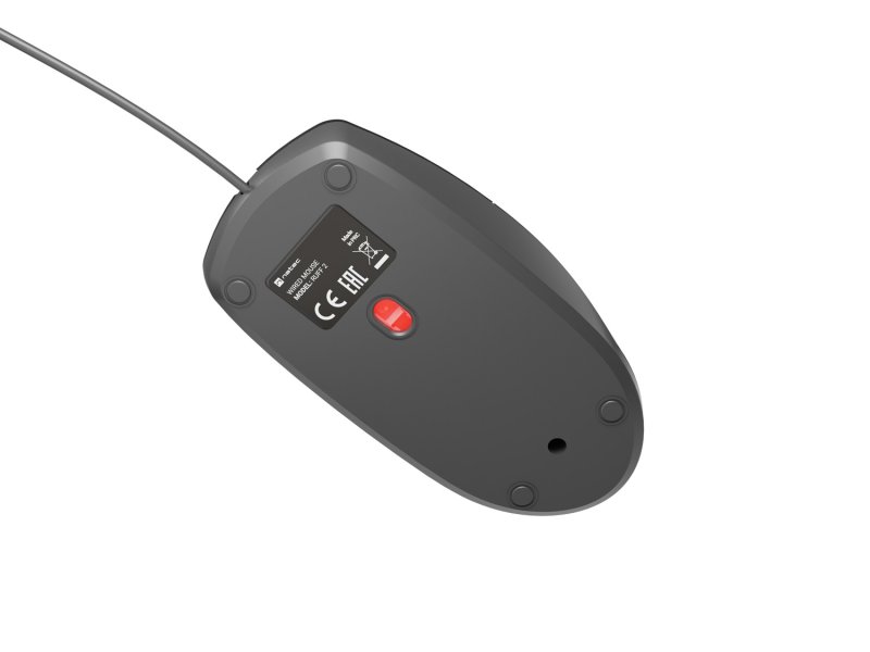 Natec optická myš RUFF Plus 1200 DPI/ Kancelářská/ Optická/ 1 200 DPI/ Drátová USB/ Černá - obrázek č. 2