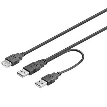 PremiumCord USB 2.0 napájecí Y kabel A/ M+A/ M-A/ F - obrázek produktu