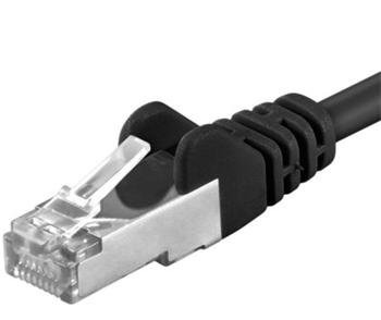 Premiumcord Patch kabel CAT6a S-FTP, RJ45-RJ45, AWG 26/ 7 0,25m černá - obrázek produktu