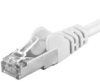 Premiumcord Patch kabel CAT6a S-FTP, RJ45-RJ45, AWG 26/ 7 1,5m, bílá - obrázek produktu