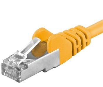 Premiumcord Patch kabel CAT6a S-FTP, RJ45-RJ45, AWG 26/ 7 1m, žlutá - obrázek produktu