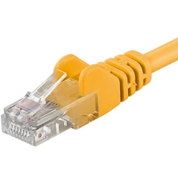 PremiumCord Patch kabel UTP RJ45-RJ45 CAT6 0.5m žlutá - obrázek produktu