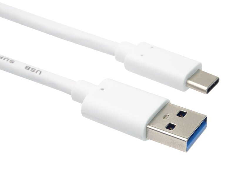 PremiumCord kabel USB-C - USB 3.0 A (USB 3.2 generation 2, 3A, 10Gbit/ s)  2m bílá - obrázek č. 1