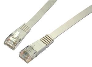 SOLARIX patch kabel plochý CAT5E UTP LSOH 10m šedý - obrázek produktu