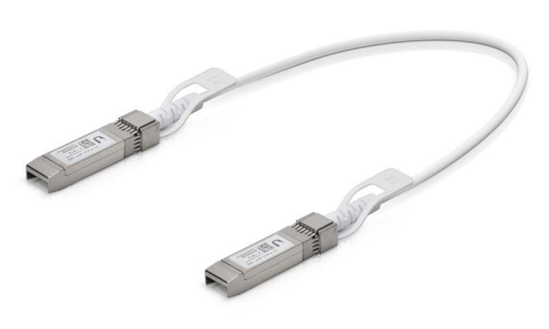 Ubiquiti UC-DAC-SFP+, UniFi SFP DAC Patch Cable, 0,5m, 10Gbps, bílý - obrázek produktu