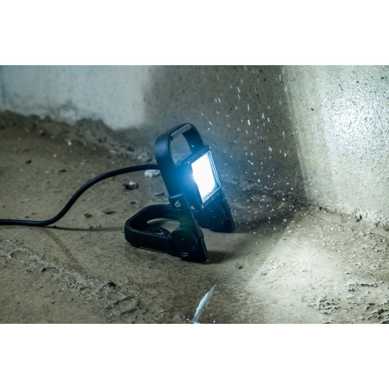 Mobilní LED stavební lampa JARO 1060 M / LED nouzové osvětlení pro venkovní 10W (pracovní světlo s 2m kabelem a rychloupínacím o - obrázek č. 8