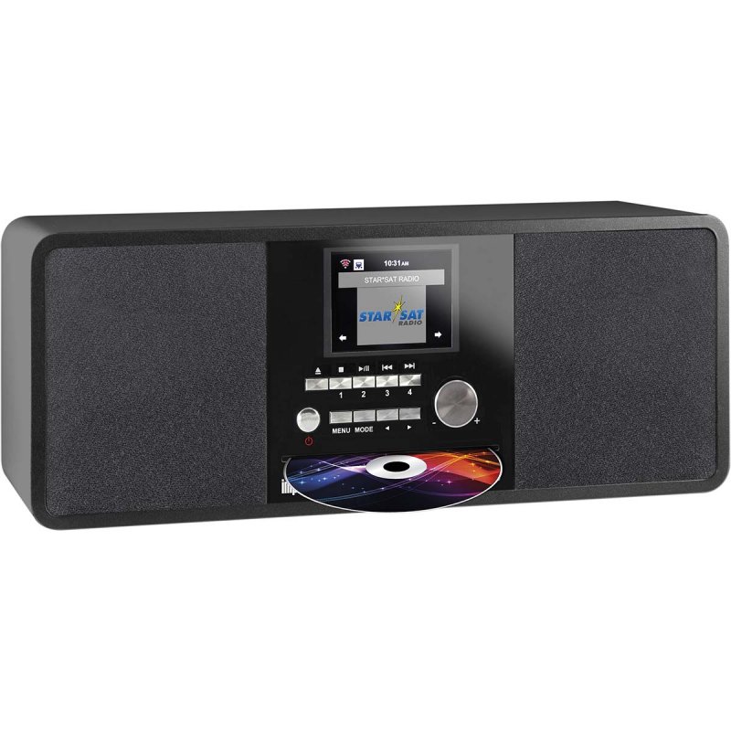 DABMAN i200 CD Multifunkční rádio DAB+ / FM / Internet / Bluetooth černé 22-236-00 - obrázek produktu