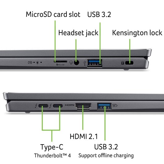 Acer Swift Go 16/ SFG16-72-556T/ U5-125U/ 16"/ WUXGA/ 16GB/ 512GB SSD/ 4C-iGPU/ W11H/ Gray/ 2R - obrázek č. 8