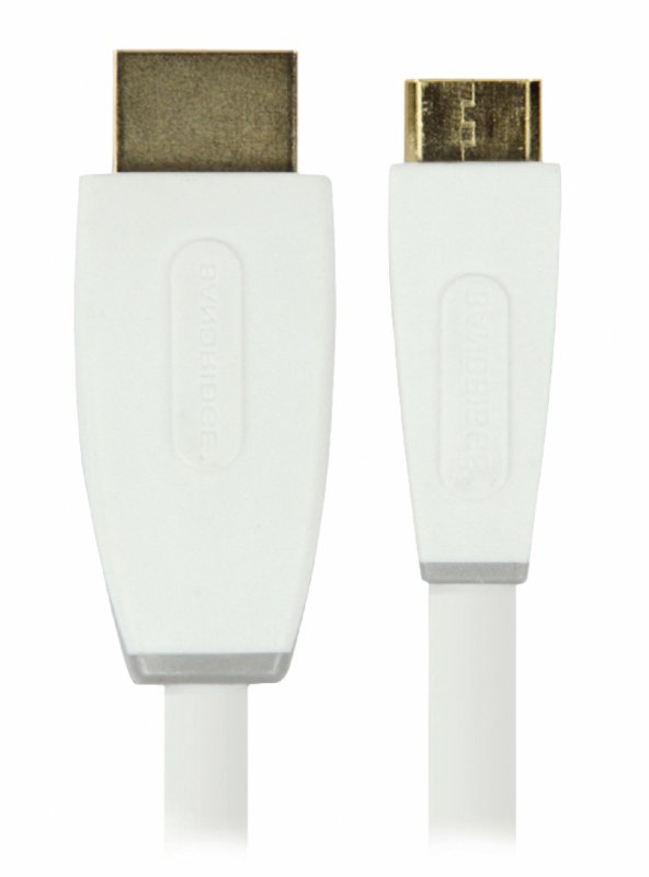 High Speed HDMI Kabel s Ethernetem HDMI Konektor - HDMI Mini Konektor 1.00 m Bílá BBM34500W10 - obrázek č. 1