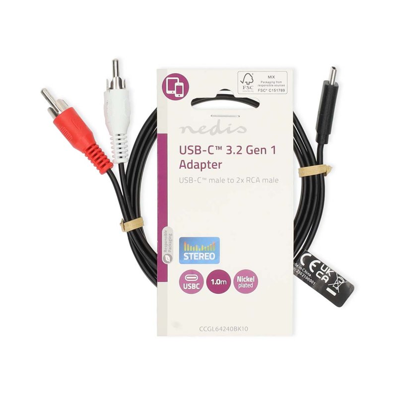 USB-C™ Adaptér | USB 3.2 Gen 1  CCGL64240BK10 - obrázek č. 1
