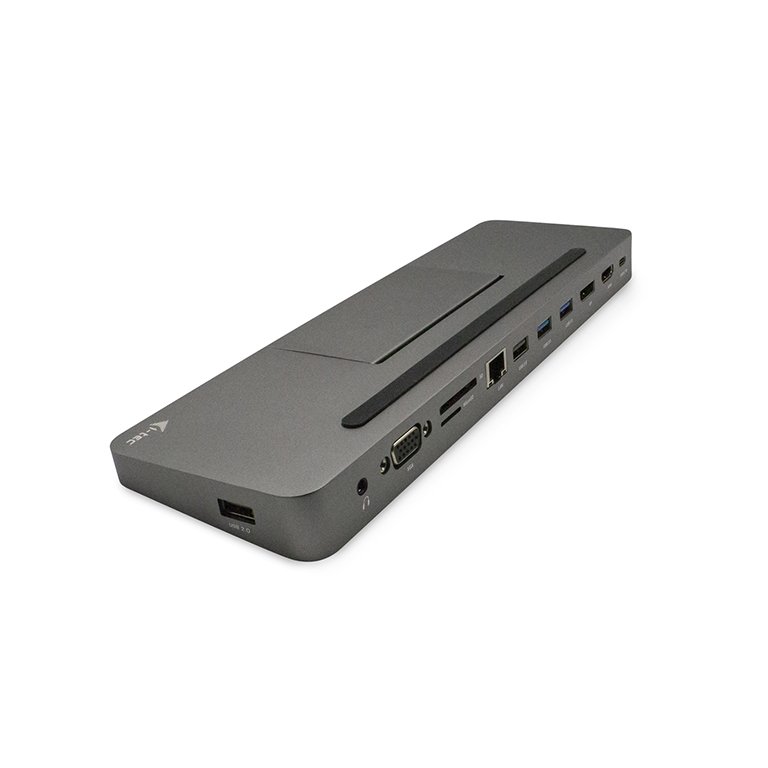 i-tec USB-C Metal Ergonomic 4K 3x Display Docking Station, Power Delivery 85W - obrázek č. 1