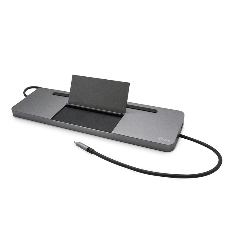 i-tec USB-C Metal Ergonomic 4K 3x Display Docking Station, Power Delivery 85W - obrázek produktu