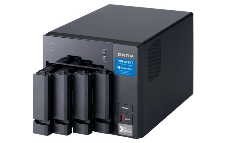 QNAP TVS-472XT-i3-4G (3,1GHz /  4GB RAM /  4x SATA /  2x M.2 NVMe slot /  1x HDMI 4K /  2x Thunderbolt 3) - obrázek č. 1