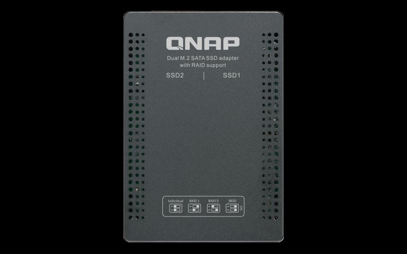QNAP adaptér QDA-A2MAR (2x M.2 SSD SATA sloty v 2,5" SATA rámečku) - obrázek č. 2