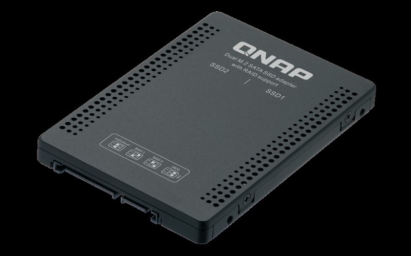 QNAP adaptér QDA-A2MAR (2x M.2 SSD SATA sloty v 2,5" SATA rámečku) - obrázek produktu