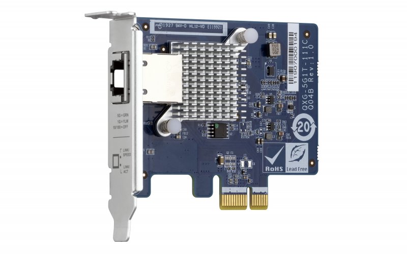 QNAP QXG-5G1T-111C - 5GbE PCIe karta pro PC i NAS - obrázek č. 2