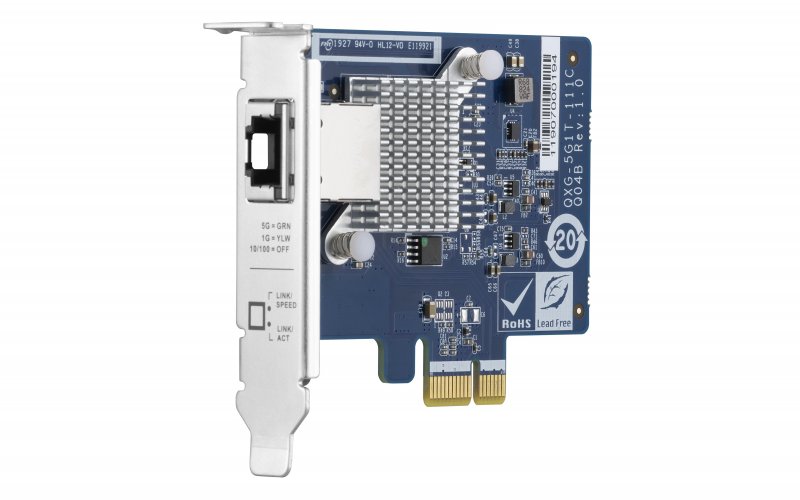 QNAP QXG-5G1T-111C - 5GbE PCIe karta pro PC i NAS - obrázek č. 1