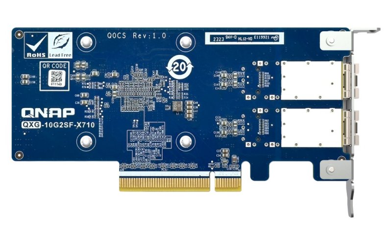QNAP QXG-10G2SF-X710 - 2x 10GbE SFP+, PCIe Gen3 x8 - obrázek č. 4