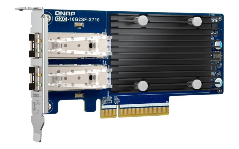 QNAP QXG-10G2SF-X710 - 2x 10GbE SFP+, PCIe Gen3 x8 - obrázek č. 1