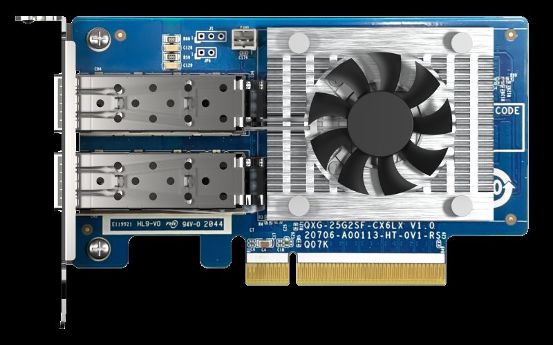 QNAP QXG-25G2SF-CX6 - 25GbE (2porty) PCIe karta, nízký profil, PCIe Gen4 x8 - obrázek produktu