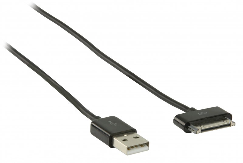 Synchronizační a Nabíjecí Kabel Apple Dock 30kolíkový - USB A Zástrčka 2.00 m Černá VLMB39100B20 - obrázek č. 2