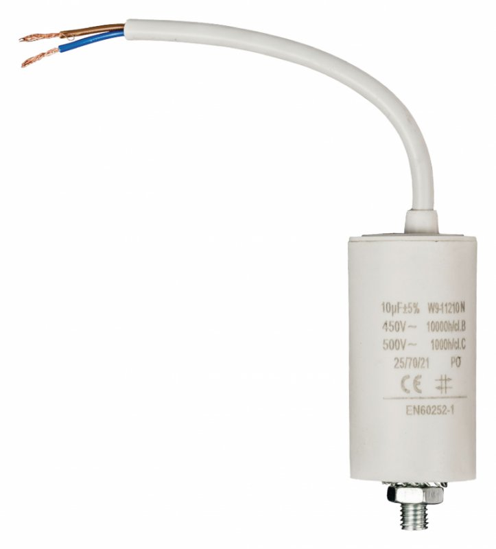 Kondenzátor 450V + Kabel 10.0uf / 450 V + cable W9-11210N - obrázek produktu