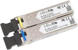 MikroTik pár SFP S-3553LC20D, SM, 20km, 1.25G, 1x LC - obrázek produktu