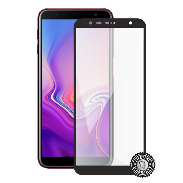 Screenshield SAMSUNG J610 Galaxy J6+ (2018) Tempered Glass protection (full COVER black) - obrázek produktu