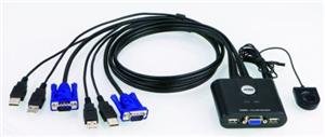 Aten 2-port KVM USB mini, 1m kabely, DO - obrázek produktu