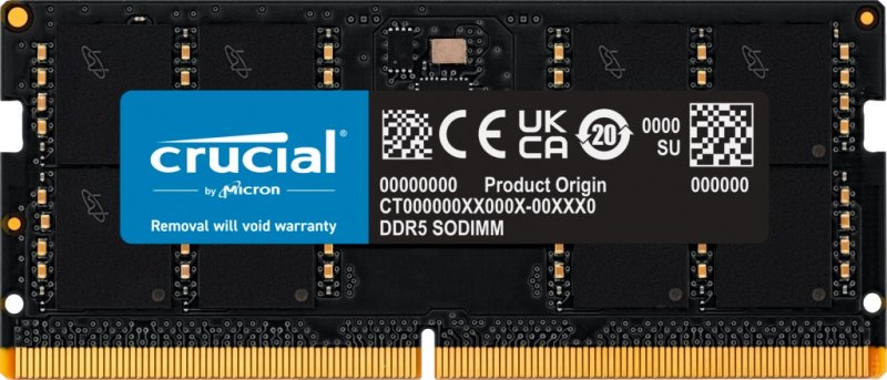 Crucial/ SO-DIMM DDR5/ 32GB/ 4800MHz/ CL40/ 1x32GB - obrázek produktu