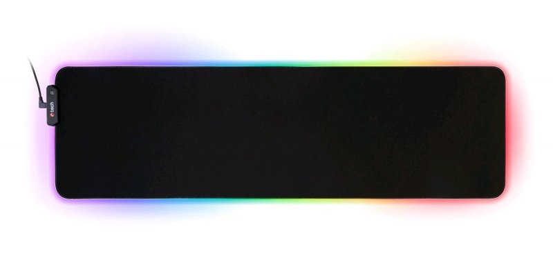 Herní podložka pod myš C-TECH ANTHEA LED XL (GMP-08XL), pro gaming, 7 barev podsvícení, USB - obrázek produktu