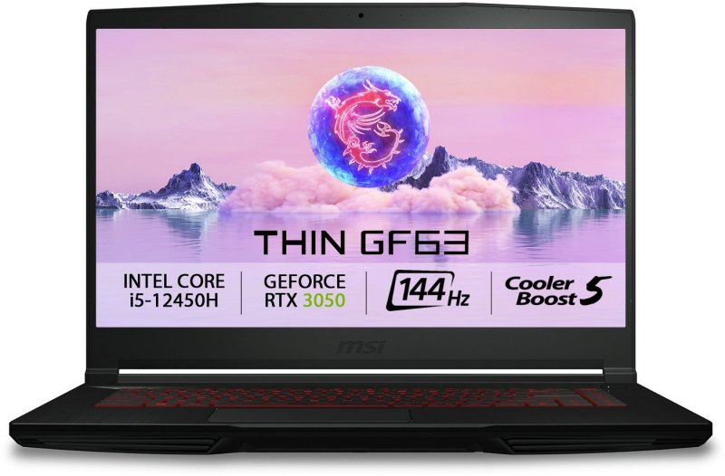 Notebook MSI THIN GF63 12UC-1052NL 15,6" / Intel Core i5-12450H / 512GB / 16GB / NVIDIA GeForce RTX 3050 /W11H (předváděcí NB) - obrázek produktu