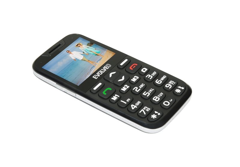 EVOLVEO EasyPhone XD, mobilní telefon pro seniory s nabíjecím stojánkem (černá barva) - obrázek č. 2
