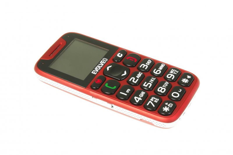 EVOLVEO EasyPhone, mobilní telefon pro seniory s nabíjecím stojánkem (červená barva) - obrázek č. 4