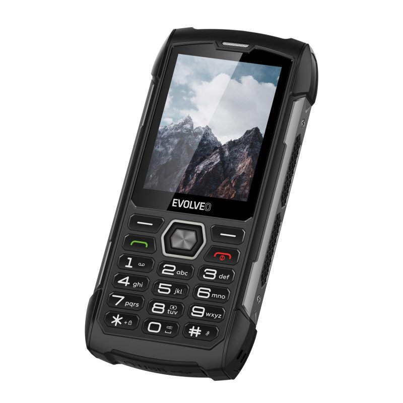 EVOLVEO StrongPhone H1, vodotěsný odolný Dual SIM telefon, černá-šedá - obrázek č. 6