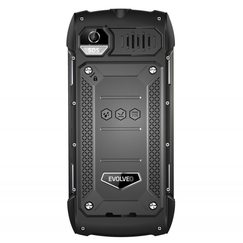 EVOLVEO StrongPhone H1, vodotěsný odolný Dual SIM telefon, černá-šedá - obrázek č. 4