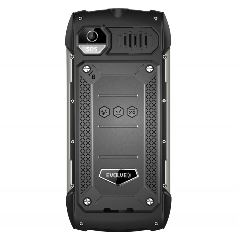 EVOLVEO StrongPhone H1, vodotěsný odolný Dual SIM telefon, černá-stříbrná - obrázek č. 4