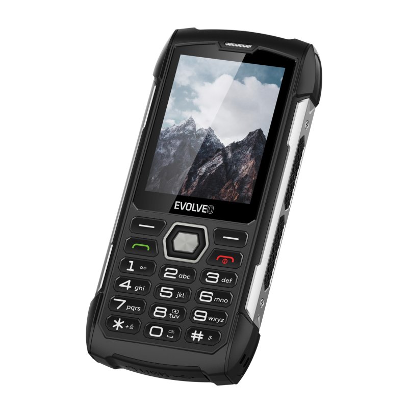 EVOLVEO StrongPhone H1, vodotěsný odolný Dual SIM telefon, černá-stříbrná - obrázek č. 6