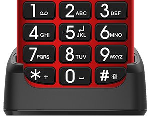 EVOLVEO EasyPhone FL, mobilní telefon pro seniory s nabíjecím stojánkem, červená - obrázek č. 12