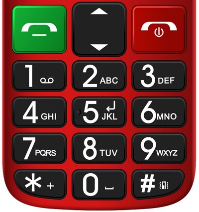 EVOLVEO EasyPhone FL, mobilní telefon pro seniory s nabíjecím stojánkem, červená - obrázek č. 11