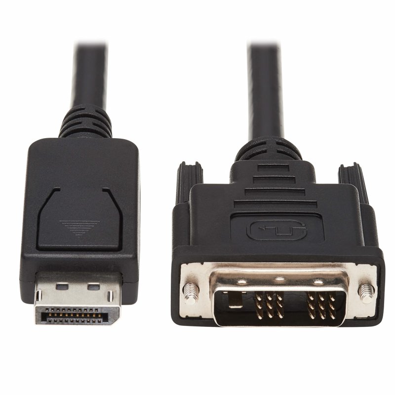 Tripplite Video kabel DisplayPort s aretací/ DVI Single Link(Samec/ Samec),Atibakt.Save-IT,černá, 1.8m - obrázek produktu