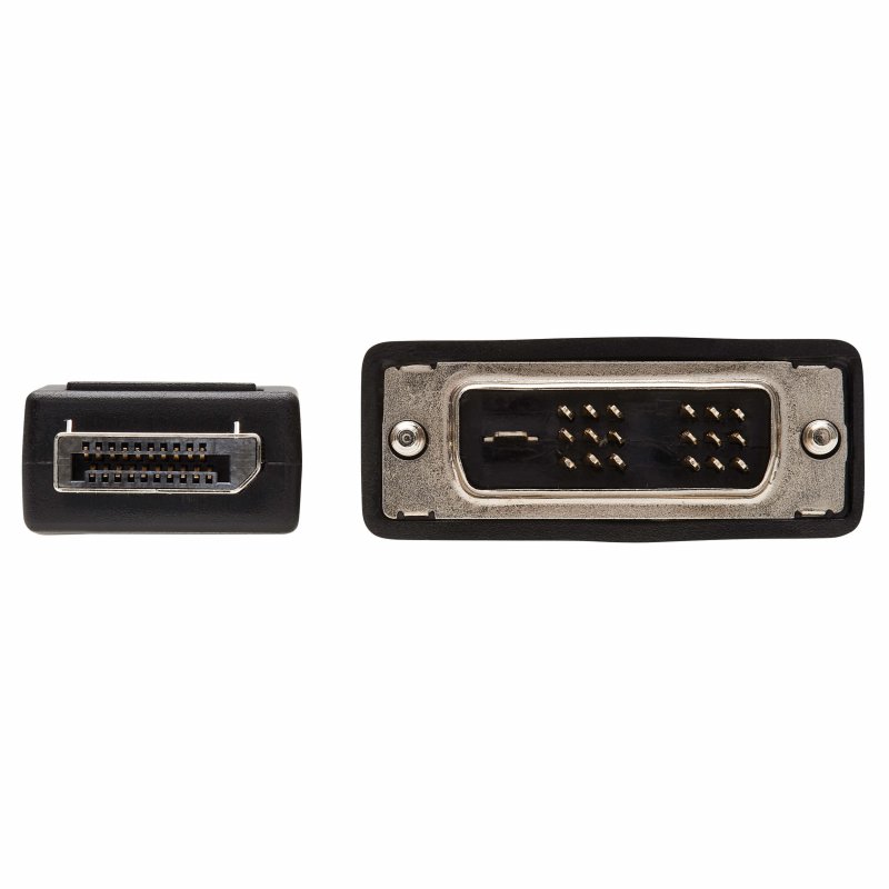 Tripplite Video kabel DisplayPort s aretací/ DVI Single Link(Samec/ Samec),Atibakt.Save-IT,černá, 1.8m - obrázek č. 2