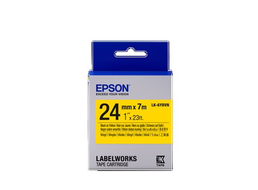 Epson Tape Cartridge LK-6YBVN Vinyl, Black/ Yellow 24 mm /  7m - obrázek produktu