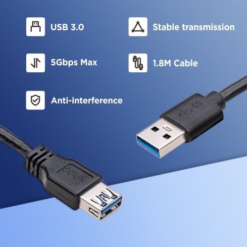 Rozšiřovací kit XMA-09U 2 x USB 3.0 délka 1,8m pro držáky monitorů Brateck LDT62 - obrázek č. 1