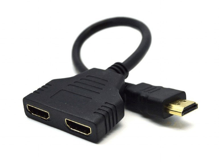 GEMBIRD HDMI splitter, pasivní, kabel, 2 cesty - obrázek produktu