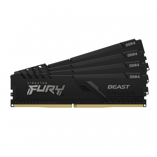 Kingston FURY Beast/ DDR4/ 64GB/ 3600MHz/ CL18/ 4x16GB/ Black - obrázek produktu