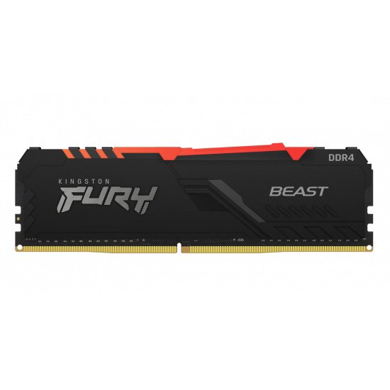 Kingston FURY Beast/ DDR4/ 16GB/ 2666MHz/ CL16/ 1x16GB/ RGB/ Black - obrázek produktu