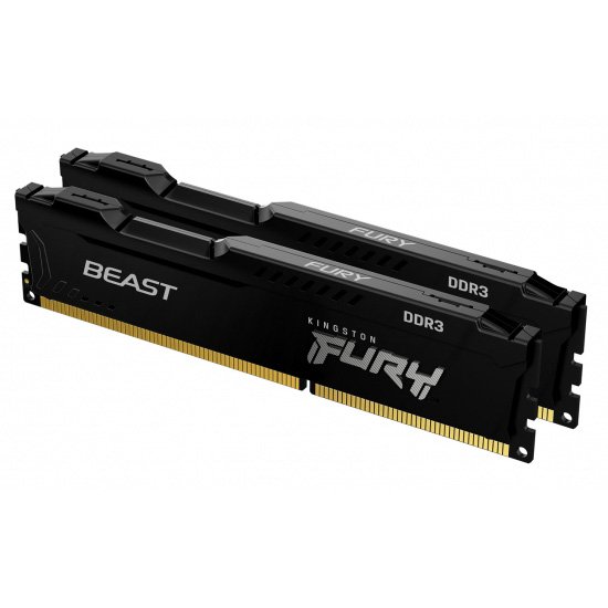 Kingston FURY Beast/ DDR3/ 16GB/ 1600MHz/ CL10/ 2x8GB/ Black - obrázek produktu