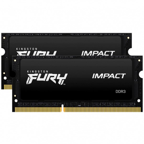 Kingston FURY Impact/ SO-DIMM DDR3L/ 16GB/ 1866MHz/ CL11/ 2x8GB/ Black - obrázek produktu